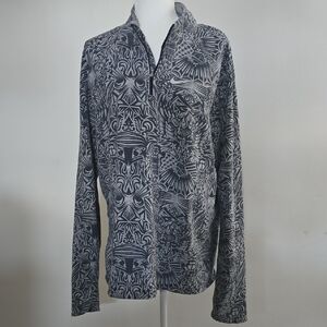 Nike Fit-Dry 2008 Olympic Trial Native Patterned Long Sleeve Quarter Zip Top